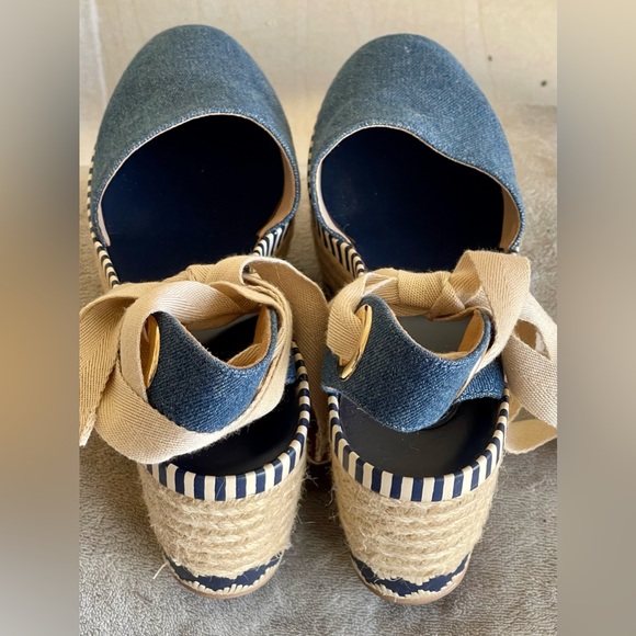 Cute Original Tory Burch Wedge Espadrille /Excellent Condition / Size 5 1/2 - Picture 5 of 6